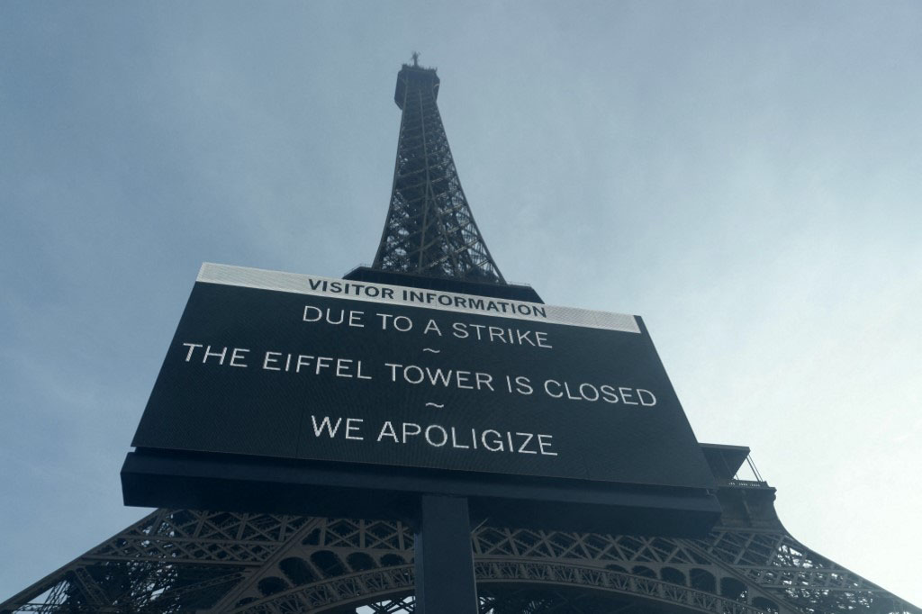 Eiffel Tower closed as staff go on strike