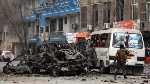 IS-backed minibus bombing kills 2 civilians in Kabul