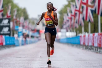 Injured Kenyan marathon star Kosgei pulls out of Olympics