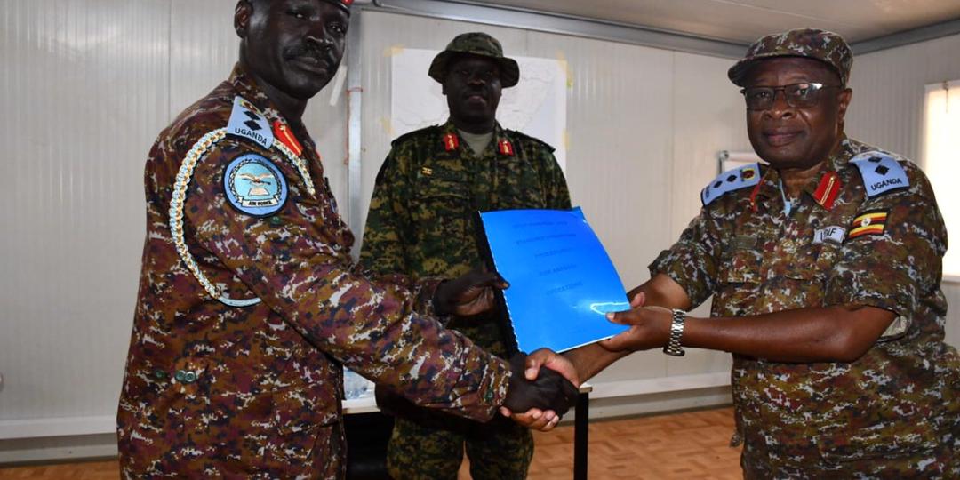 Col George Buga Assumes Command of UPDF Aviation Unit in Somalia