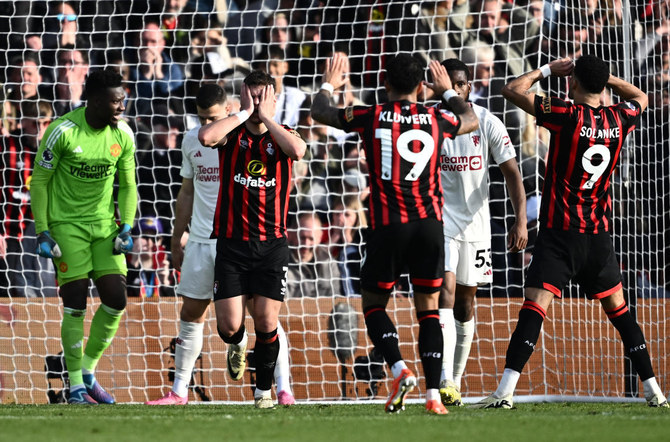 Fernandes double not enough for Man Utd win at Bournemouth