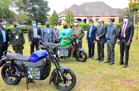 President Museveni Commissions Spiro Electric Motorcycles in Kyankwanzi