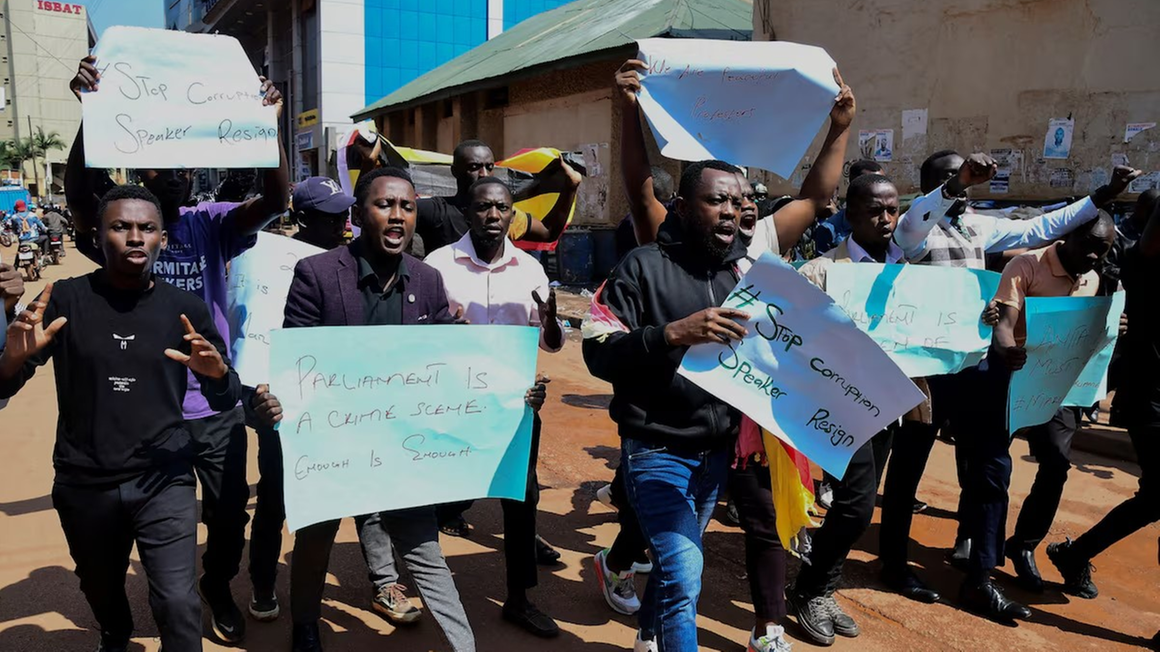 104 people arrested in anti-corruption protests, Uganda police say