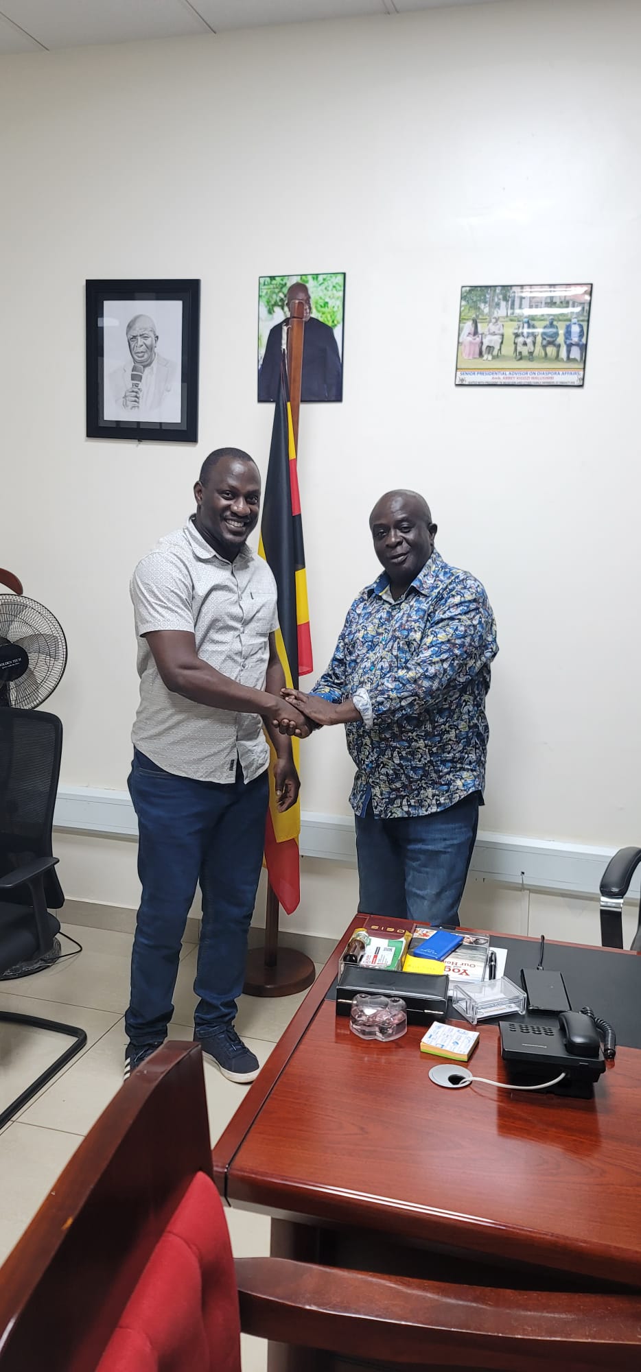 Walusimbi and NRM UK Chair Pledge to Strengthen Diaspora Unity